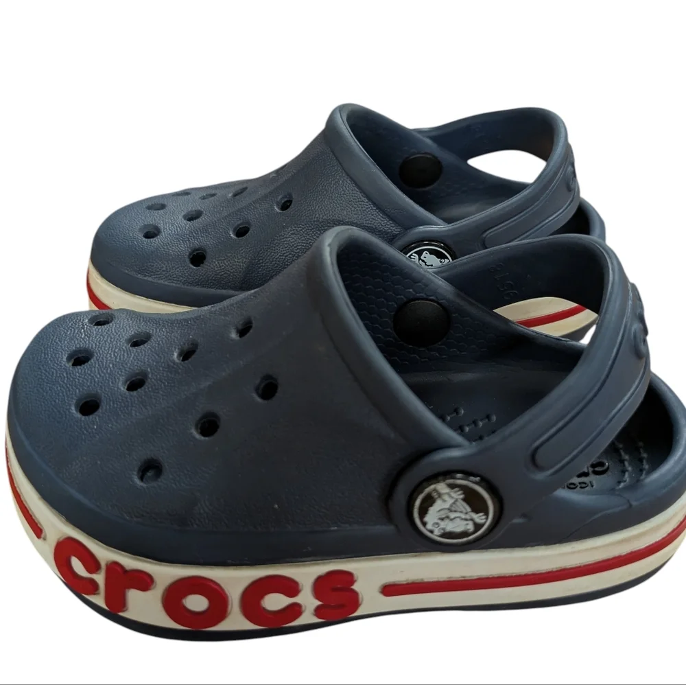 Crocs Bayaband Blue Clogs Childs Size 6